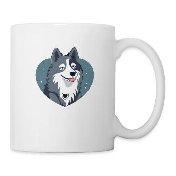 Hundeliebe - Tasse - Weiß - Rechts