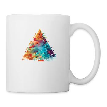 Abstraktes Muster - Tasse - Weiß - Rechts
