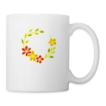Flower Blume Pflanze - Tasse - Weiß - Rechts