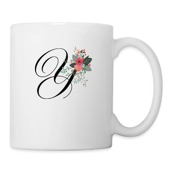 Letter in bloom - Mug - white - Right