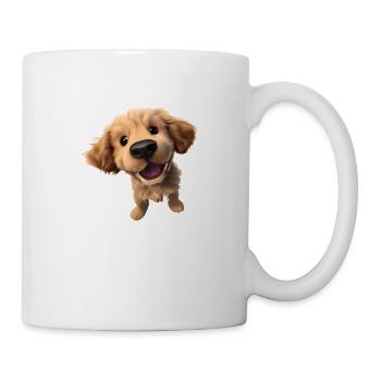 Hundewelpe Golden Retriever Hunde Hundebesitzer - Tasse - Weiß - Rechts