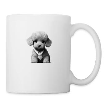 Chien Propriétaire Caniche Chien Amour Caniche Chiot Chien Chiot - Mug blanc - blanc - Droite