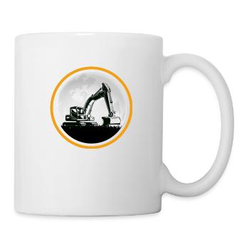 Excavator Excavator Driver Construction Site Excavator Shovel - Mug - white - Right