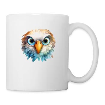 Dessin à l’aquarelle d’aigle - Mug blanc - blanc - Droite