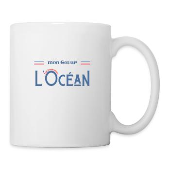 Mon cœur fait boum pour l’océan - Mug blanc - blanc - Droite