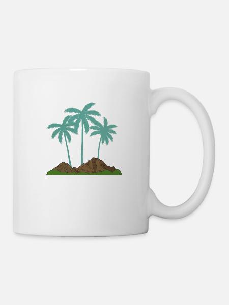 Palmesus - Tasse - Weiß