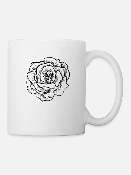 Flower Blume Pflanze - Tasse - Weiß