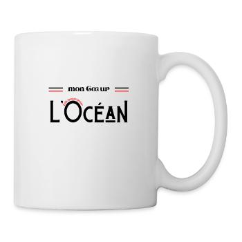 Mon cœur fait boum pour l’océan - Mug blanc - blanc - Droite