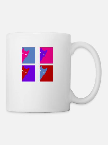 Retro-Chat - Tasse - Weiß