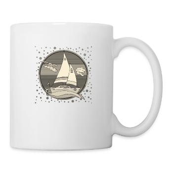 Segelboot - Tasse - Weiß - Rechts