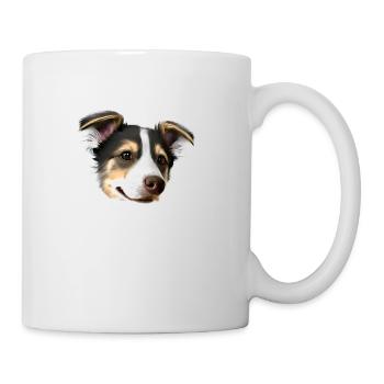 Propriétaire de chien chiot berger australien - Mug blanc - blanc - Droite
