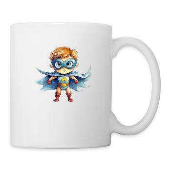 Superhero Watercolor Illustration - Mug - white - Right