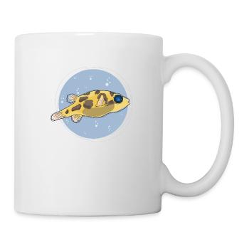 Pea Puffer ,puffer, kugelfisch - Tasse - Weiß - Rechts
