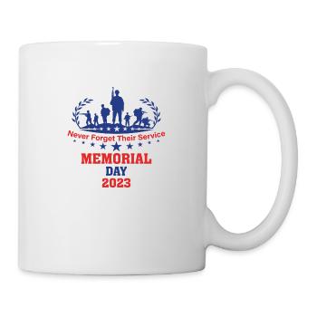Never forget their Service Memorial Day 2023 - Mug - white - Right