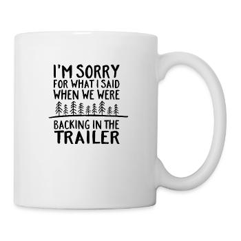Je suis désolé pour ce que j’ai dit quand nous soutenions... - Mug blanc - blanc - Droite