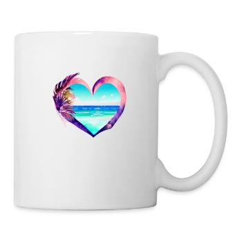 Summer Holiday Sun Palm Beach Palm Island - Mug - white - Right