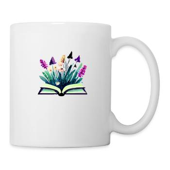 Book Reader Book Lover Gift Reading Books - Mug - white - Right