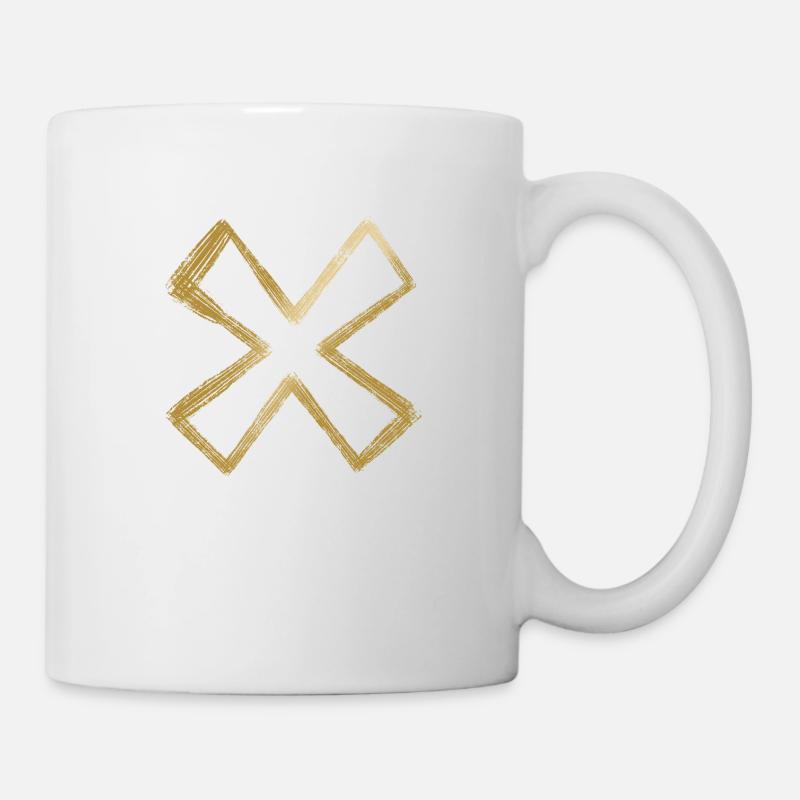 Golden cross - Tasse - Weiß