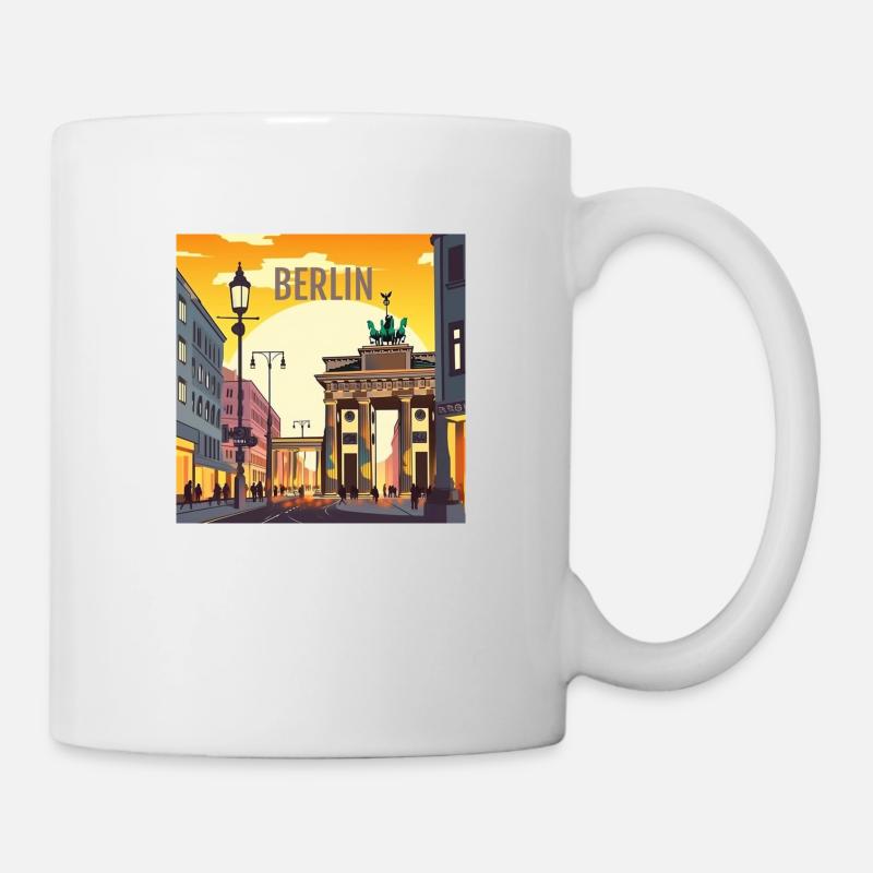 Berlin at sunset - Mug - white