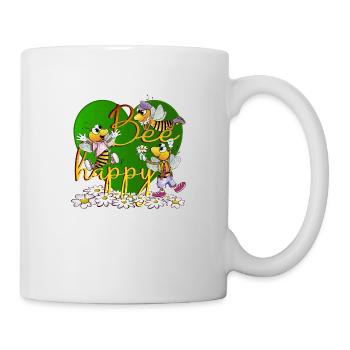 bee happy - Mug - white - Right