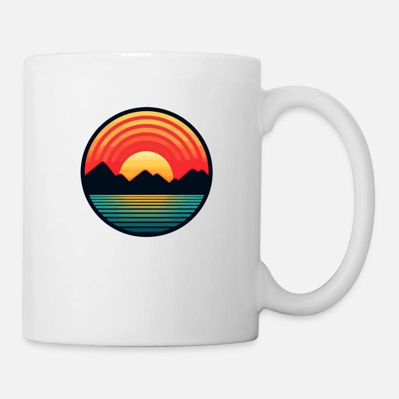 Sonnenuntergang - Tasse - Weiß