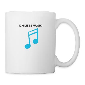 ICH LIEBE MUSIK! - Tasse - Weiß - Rechts