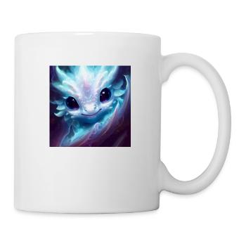 knuddeliger Baby Drache - Tasse - Weiß - Rechts