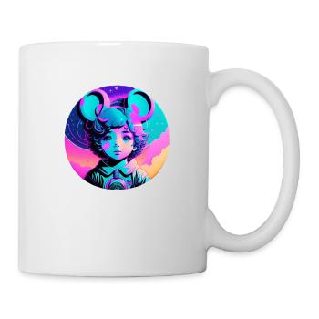 Fille souris - Mug blanc - blanc - Droite