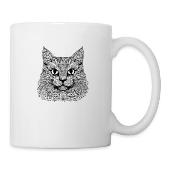 Chat chaton chaton dame - Mug blanc - blanc - Droite