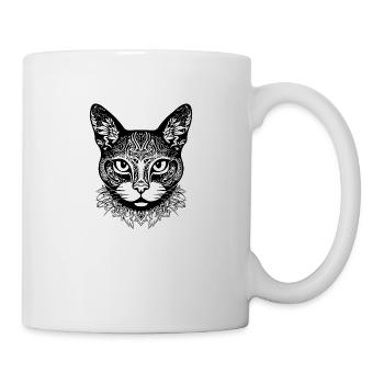 Chat chaton chaton dame - Mug blanc - blanc - Droite
