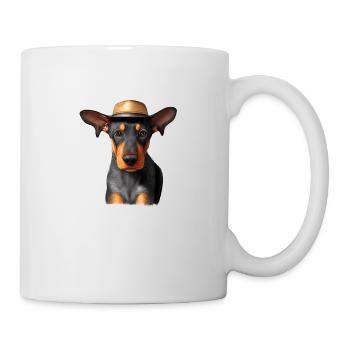 Doberman Dresseur Doberman Doberman Puppy Dog - Mug blanc - blanc - Droite