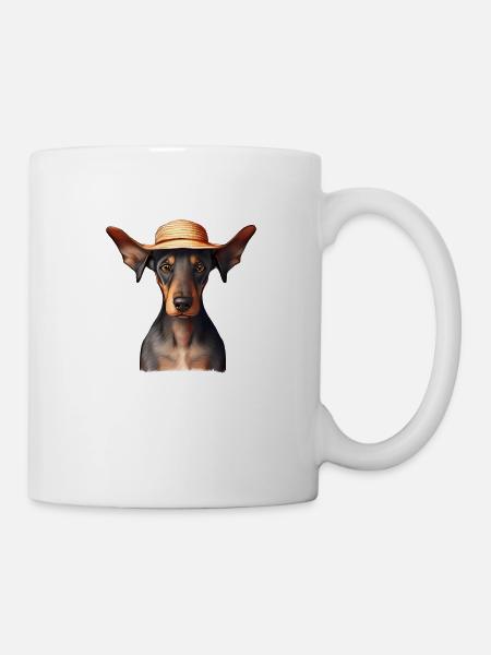 Dobermann Dobermanntrainer Hund Dobermannwelpe - Tasse - Weiß