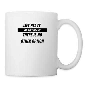 Lift heavy - Tasse - Weiß - Rechts