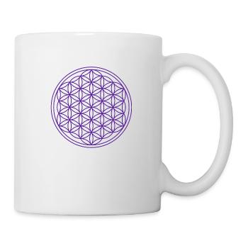 Mandala Flower of Life Yoga Violet Spirit - Mug - white - Right