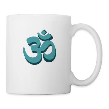 om zeichen symbol mantra yoga spirit liebe - Tasse - Weiß - Rechts