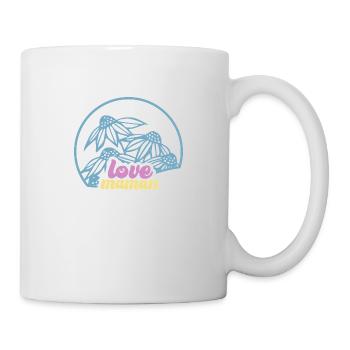 SA015 ecusson floral 1 - Mug blanc - blanc - Droite