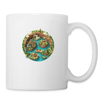 Gaming World Map - Jump and Run - Tasse - Weiß - Rechts