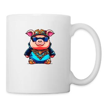 Coole Sau - Tasse - Weiß - Rechts