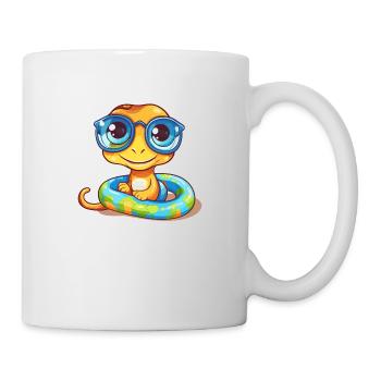 Stylish glasses for trend-conscious animal lovers - Mug - white - Right