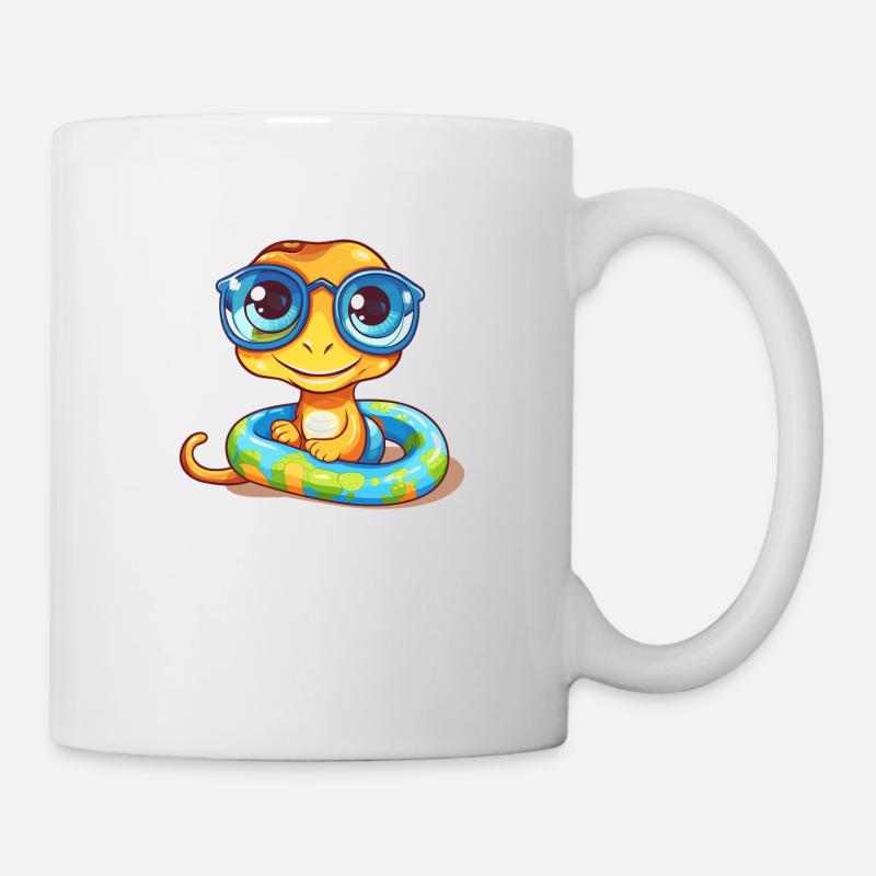 Stylish glasses for trend-conscious animal lovers - Mug - white