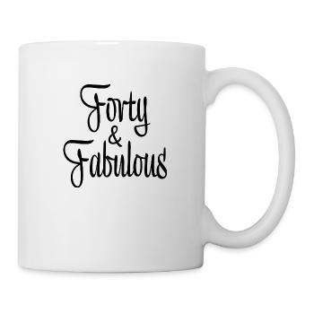 Forty & Fabulous - Mug - white - Right