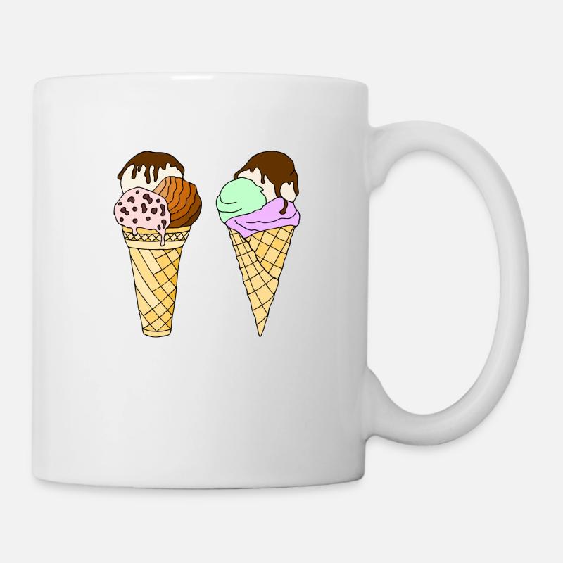 Eis - Tasse - Weiß