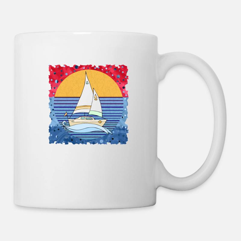 Voilier - Mug blanc - blanc