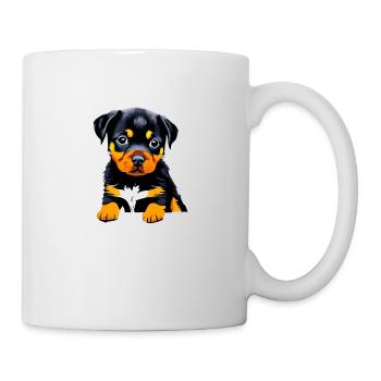 Rottweiler Dog Puppy Dog Rottweiler Puppy Dogs - Mug - white - Right
