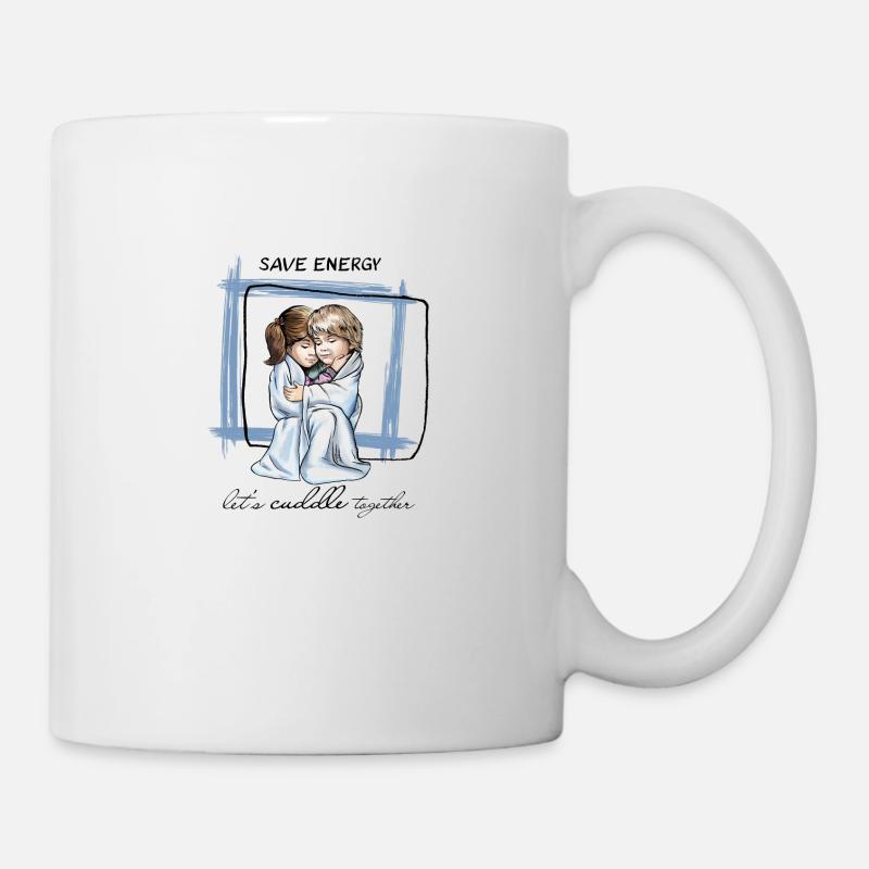 let s cuddle together - Mug - white