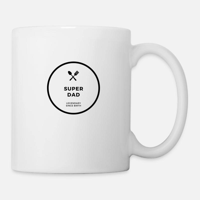 Sidback Unltd. - Super Dad - legendary since birth - Mug - white
