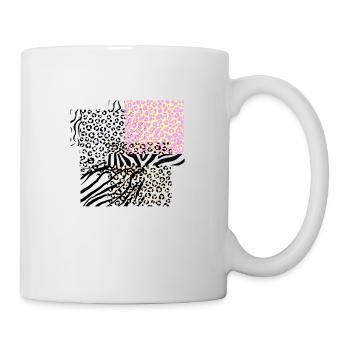 Léopard zèbre illustration - Mug blanc - blanc - Droite