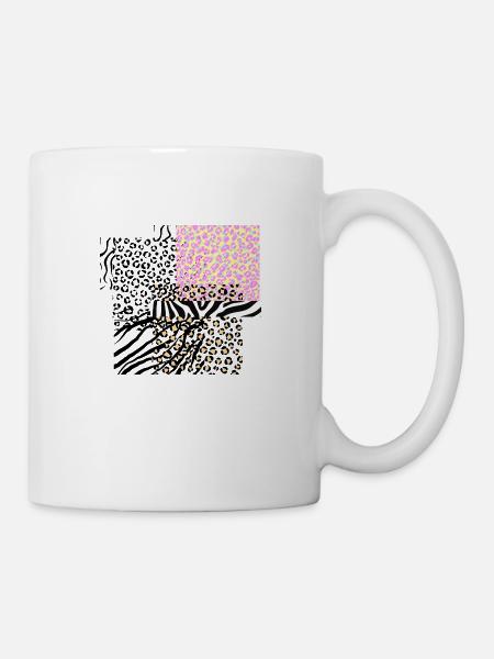 Leopard Zebra Illustration - Tasse - Weiß