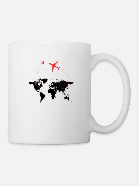 Allez on voyage - Mug blanc - blanc