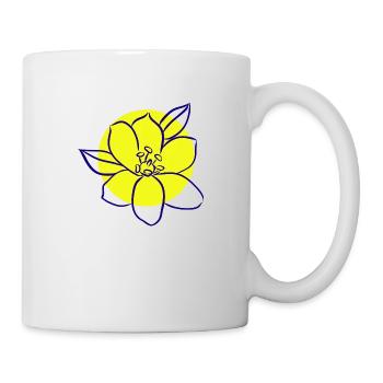 Flower Blume Pflanze - Tasse - Weiß - Rechts